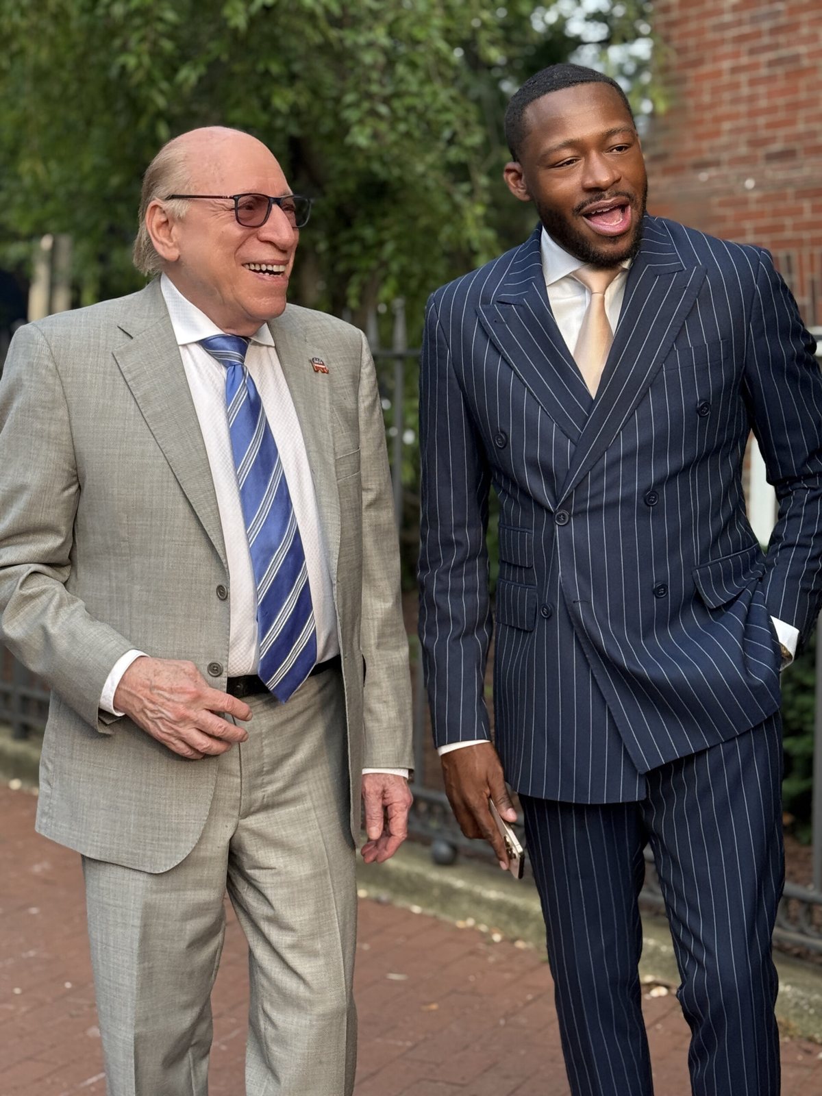 Two members of the Foundation's leadership at a community event